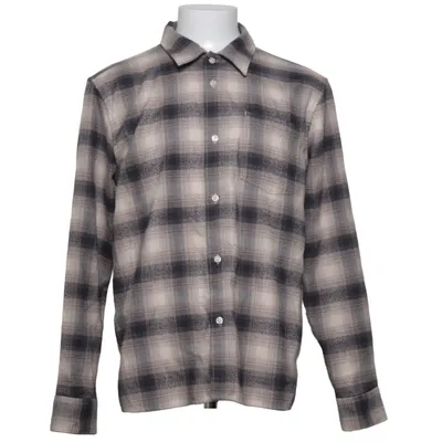 Flanellskjorta (Grå, Beige) från Brothers Polyester, Viskos, Ull