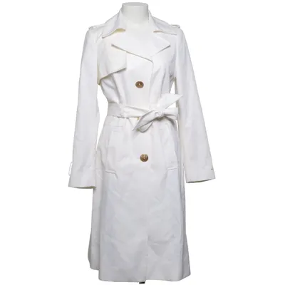 Trench-coat (Blanc) de Versace Coton, Élasthane, Viscose