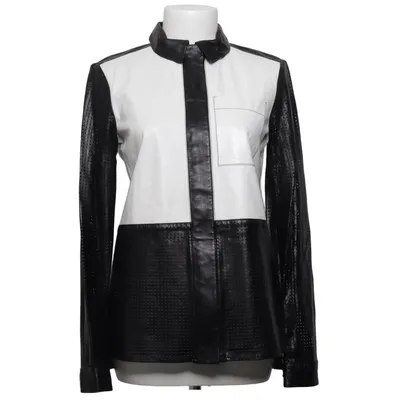 Skjortejakke (Sort, Hvid) fra Proenza Schouler Læder