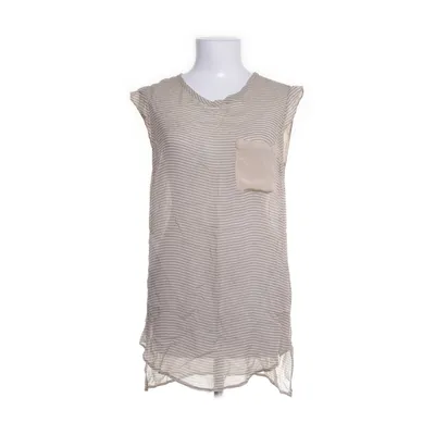 Top (Beige, Zwart) van 3.1 Phillip Lim Elastaan, Zijde