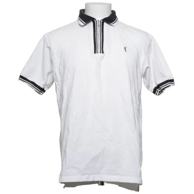 Poloshirt (Wit, Zwart) van Yves Saint Laurent Katoen