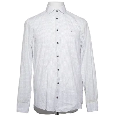 Shirt (White, Blue) from Tommy Hilfiger Cotton