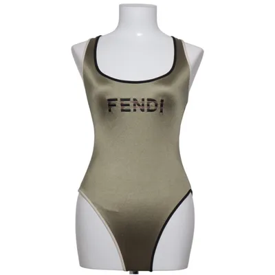 Baddräkt (Grön) från Fendi Elastan, Polyamid