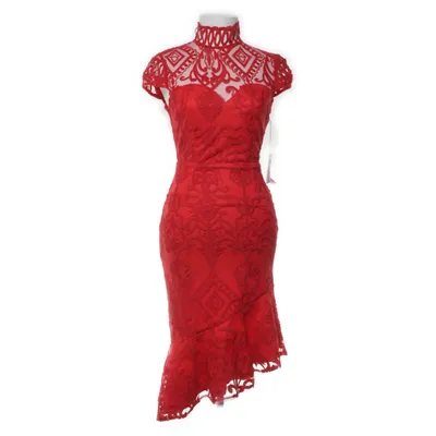 Robe de cocktail (Rouge) de Love Triangle Nylon, Polyester