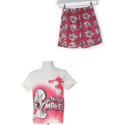 Pyjamas (Vit, Rosa) från PatPat Polyester, Elastan