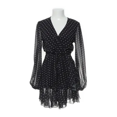 Wrap dress (Black, White) from Chiquelle Polyester