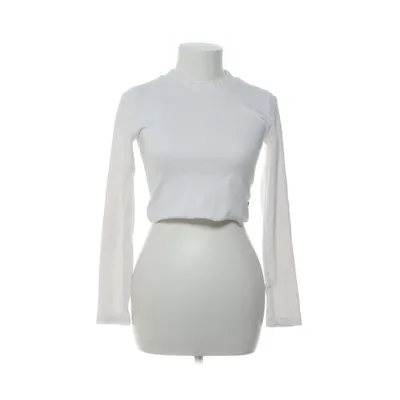 Crop top (Vit) från Body Elastan, Återvunnen bomull