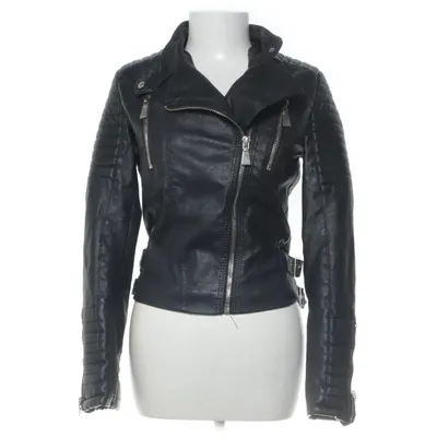 Bikerjack (Zwart) van Voyelles Polyester, Polyurethaan