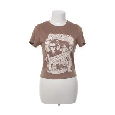 T-shirt (Brun) fra Dazy Elastan, Polyester