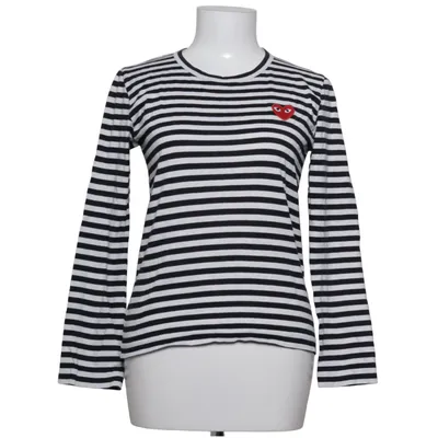 Langærmet t-shirt (Sort, Hvid) fra Comme des Garçons PLAY Bomuld