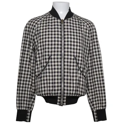 Bomberjacka (Svart, Vit, Flerfärgad) från Alexander McQueen Bomull, Silke, Viskos, Ull