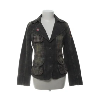 Blazer (Brun, Flerfarvet) fra Hilfiger Denim Akryl, Bomuld, Polyurethan