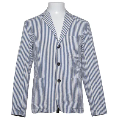 Kavaj (Blå, Vit) från Private White Bomull, Elastan, Polyamid