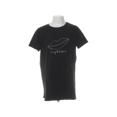 T-shirt (Sort, Guld) fra POMPdeLUx Elastan, Bomuld