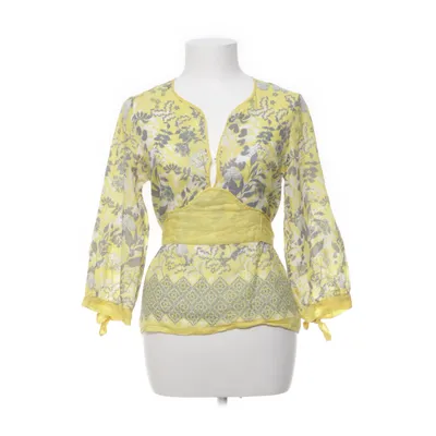 Top (Yellow, Gray) from Dagmar Silk, Cotton