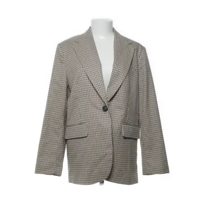 Blazer (Brown, Multicolored) from H&M Polyester, Viscose, Elastane