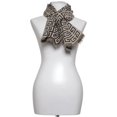Scarf (Beige, Brown) from Givenchy Wool