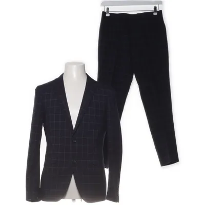 Kostym (Blå, Vit) från Lindbergh White Polyester, Elastan, Viskos