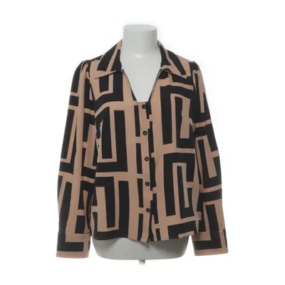 Shirt (Bruin, Zwart) van Shein Elastaan, Polyester