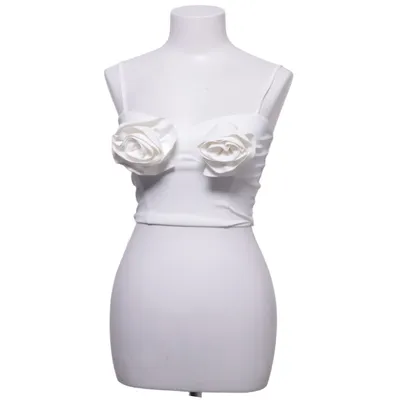 Crop top (Hvid) fra H&M Elastan, Polyester