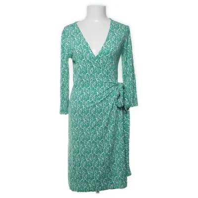 Omlottklänning (Grön, Vit) från Vera Velour of Sweden