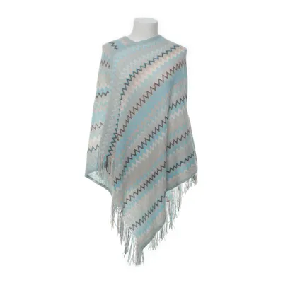 Poncho (Blå, Flerfärgad)