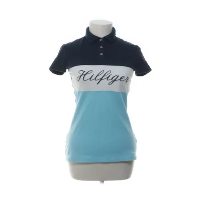 Pikétröja (Blå, Vit) från Tommy Hilfiger Bomull, Elastan
