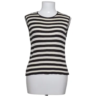 Pull sans manches (Noir, Blanc) de Valentino Coton, Soie