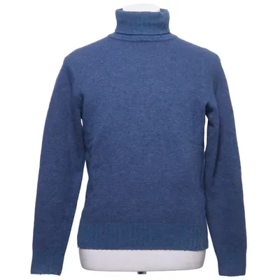 Pul à col roulé (Bleu) de Nils Sundström Laine