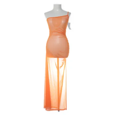Strandklänning (Orange) från Melissa Bentsen x NA-KD Elastan, Polyester