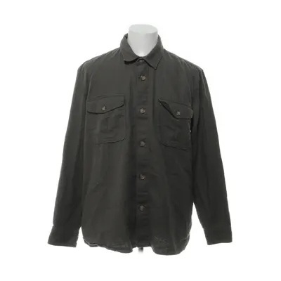 Overshirt (Groen) van Dressmann Katoen, Linnen