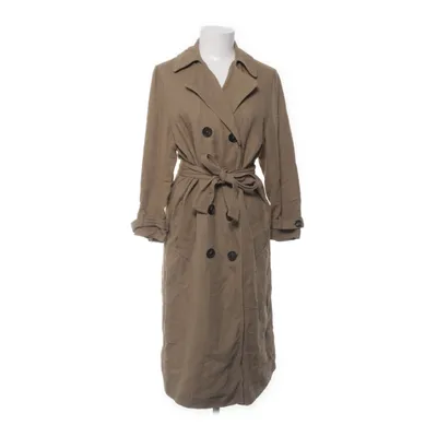 Trench coat (Brown) from Zara Woman Linen, Lyocell, Polyester