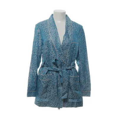 Blazer (Blauw, Meerkleurig) van H&M Studio Metallvezel, Polyester, Viscose