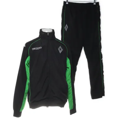 Sportssæt (Sort, Grøn) fra Kappa Polyester