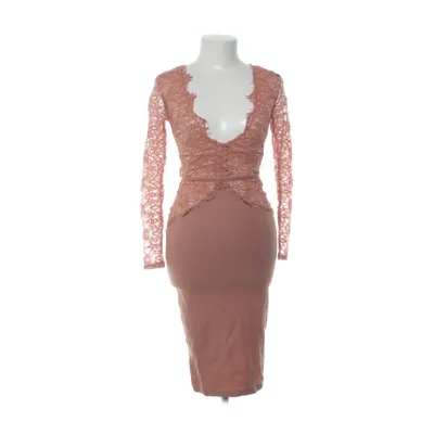 Cocktailklänning (Rosa) från Rare London Bomull, Elastan, Polyamid, Polyester, Viskos