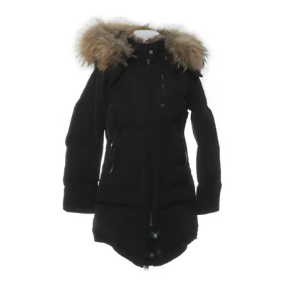 Winter coat (Black) from Cedrico Down, Rabbit fur, Polyester, Leather