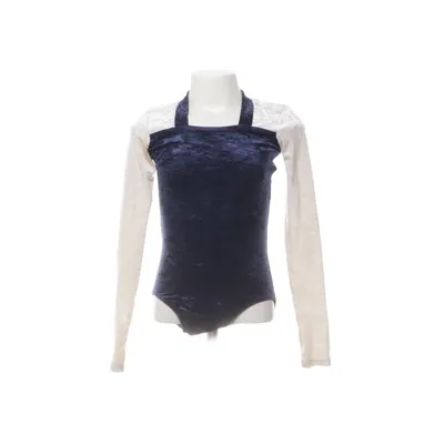 Gymnastics leotard (White, Blue)
