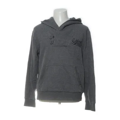 Hoodie (Gray, White) from Sublevel Cotton, Polyester