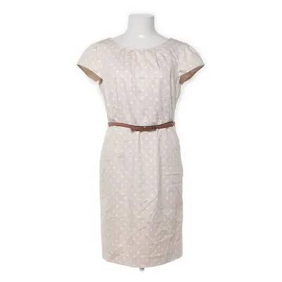 Klänning (Beige, Vit, Brun) från Comma Bomull, Elastan