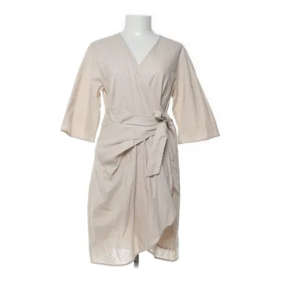 Wrap dress (Beige) from A View Cotton, Linen