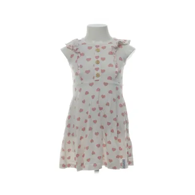 Klänning (Vit, Rosa) från Geggamoja Bambu, Ekologisk bomull, Elastan