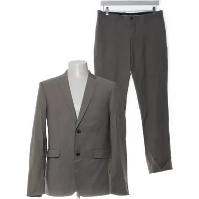 Kostym (Beige) från Bläck Polyester, Ull, Viskos