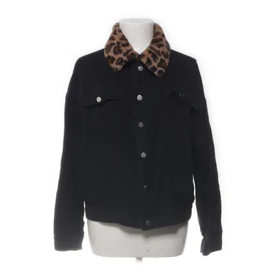 Jeansjacka (Svart, Flerfärgad) Polyester