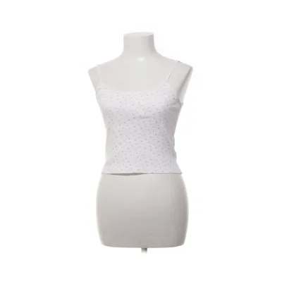 Crop top (Wit, Bruin) van Brandy Melville Katoen