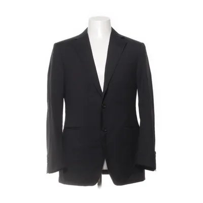Blazer (Black) from Canali Viscose, Cupro, Wool