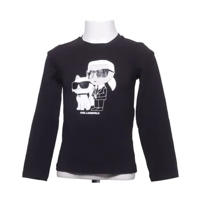 Långärmad t-shirt (Svart) från Karl Lagerfeld Kids Bomull, Elastan, Modal