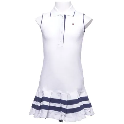 Pikéklänning (Vit, Blå) från Tommy Hilfiger Bomull, Elastan