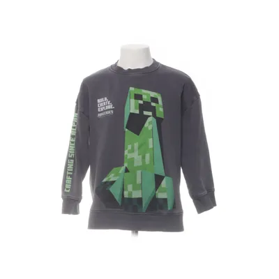 Collegetröja (Grå, Grön, Flerfärgad) från Minecraft Bomull