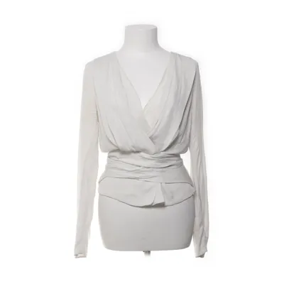 Slå-om bluse (Hvid) fra Diane von Furstenberg Silke, Elastan
