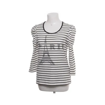Långärmad t-shirt (Vit, Svart) från Amy Vermont Bomull, Elastan